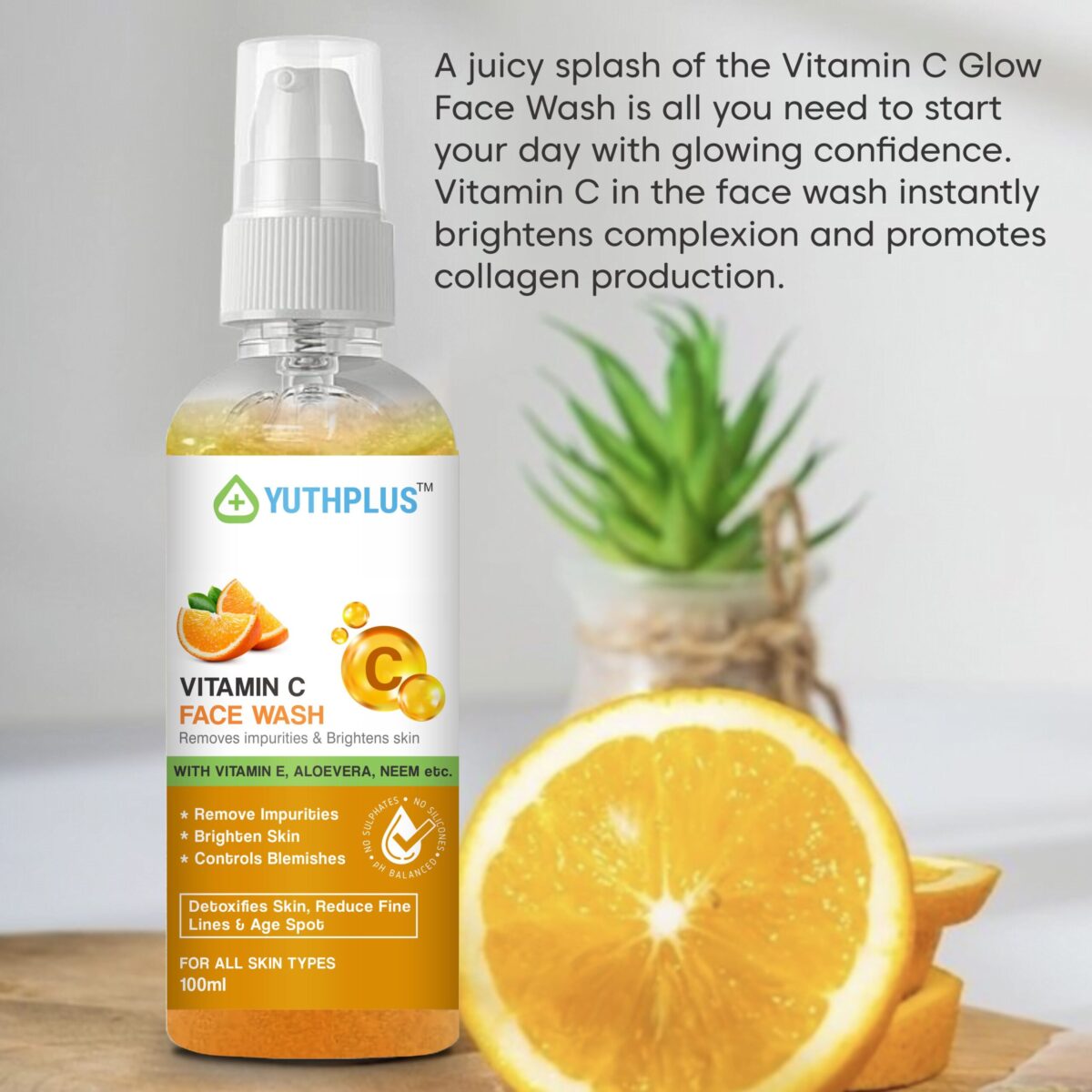 Yuthplus Vitamin C Face wash