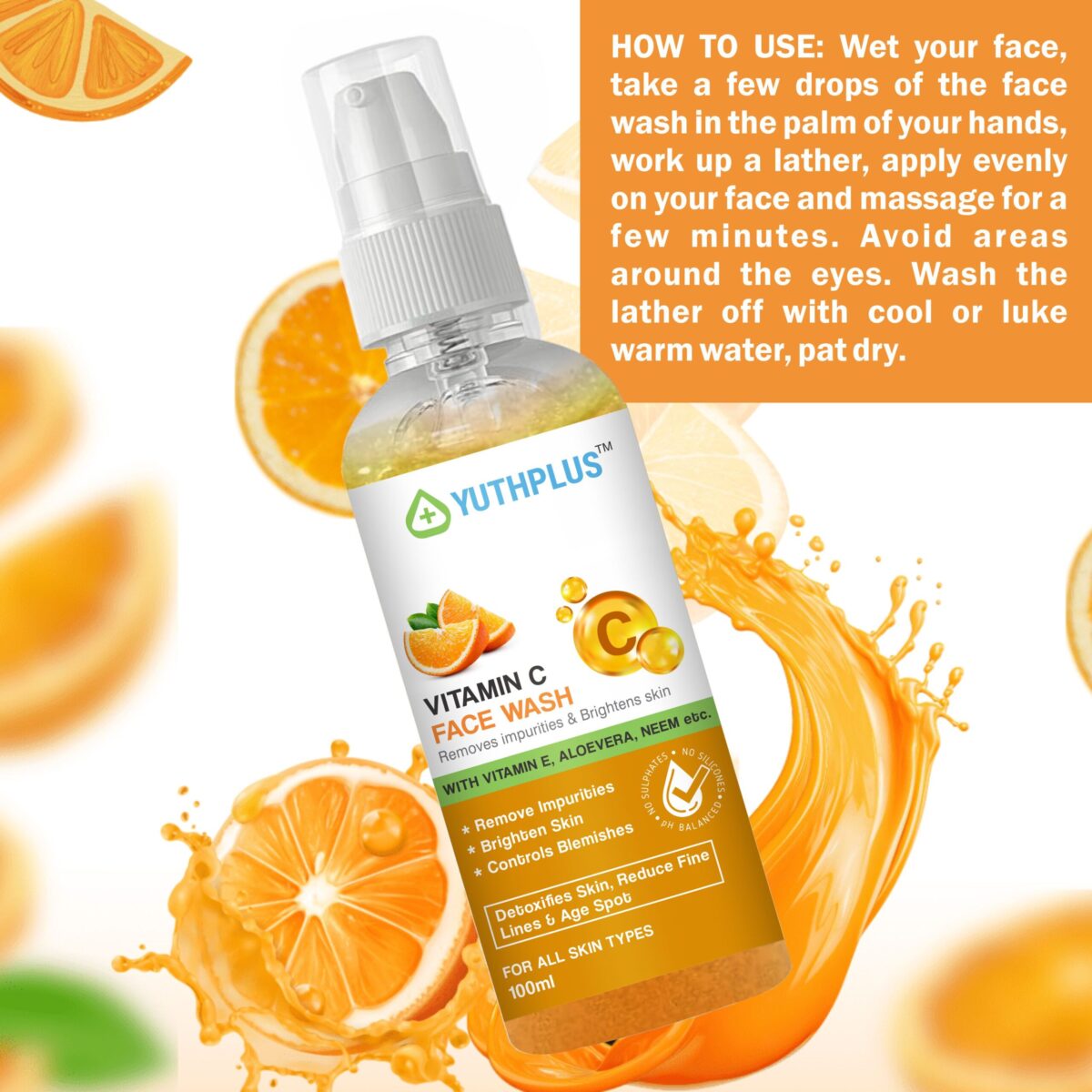 Yuthplus Vitamin C Face wash
