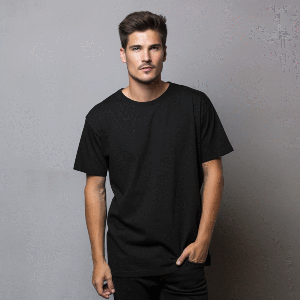 Black Pure Cotton Classic T-shirt